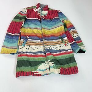 Order Plus Coat Women 3XL Jacket Long Multicolor Southwest Art to Wear Artsy new